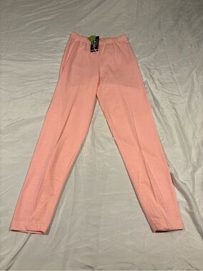 Vtg 80s Pink Lycra Leggings Made in USA NWT Deadstock Small